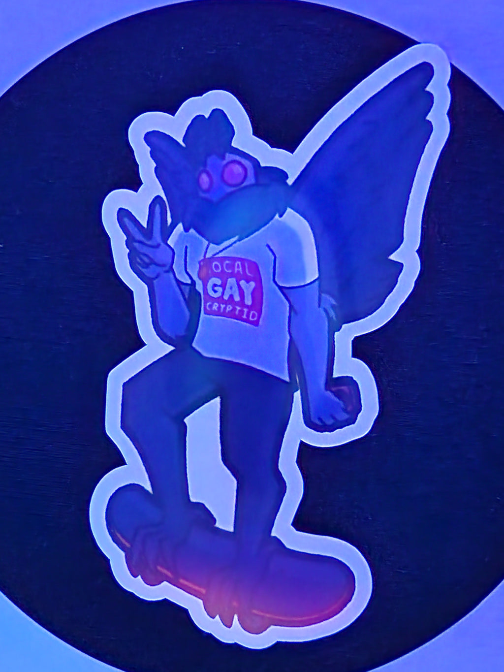 Mothman Vinyl Sticker, 3.5 inches