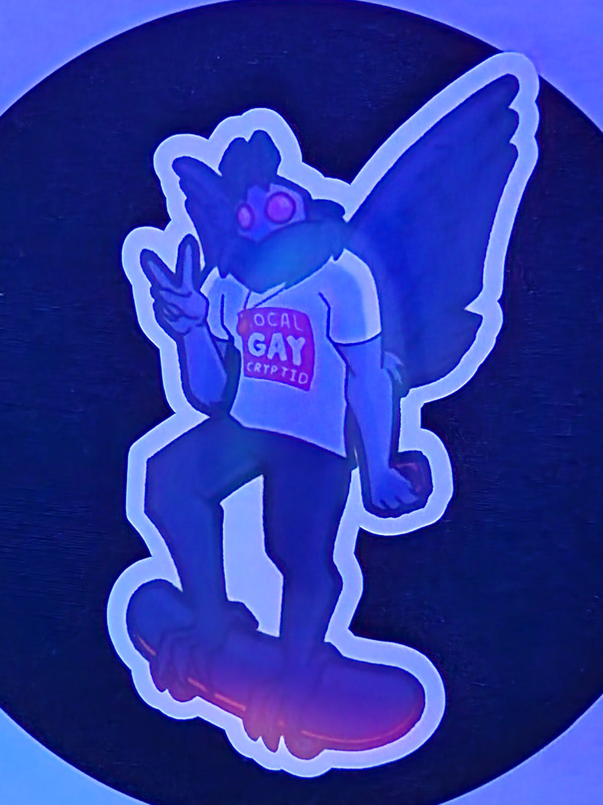 Mothman Vinyl Sticker, 3.5 inches