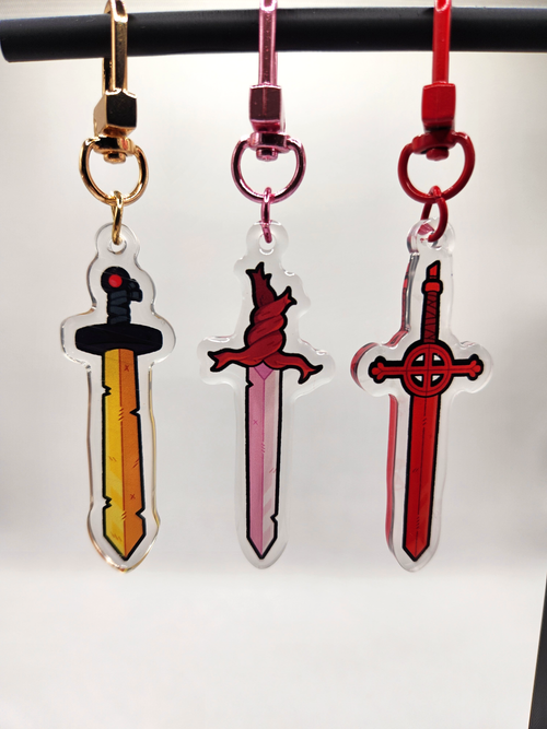 AT Sword Collection Keychains