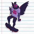 Mothman Vinyl Sticker, 3.5 inches